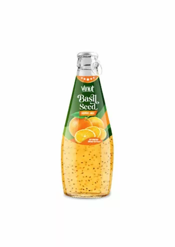 290ml Vinut Basil Seed Drink with Orange Juice (Ring Pull Cap)