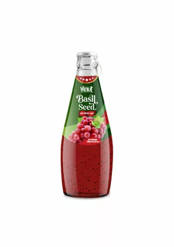 290ml Vinut Basil Seed Drink with Red Grape Juice (Ring Pull Cap)
