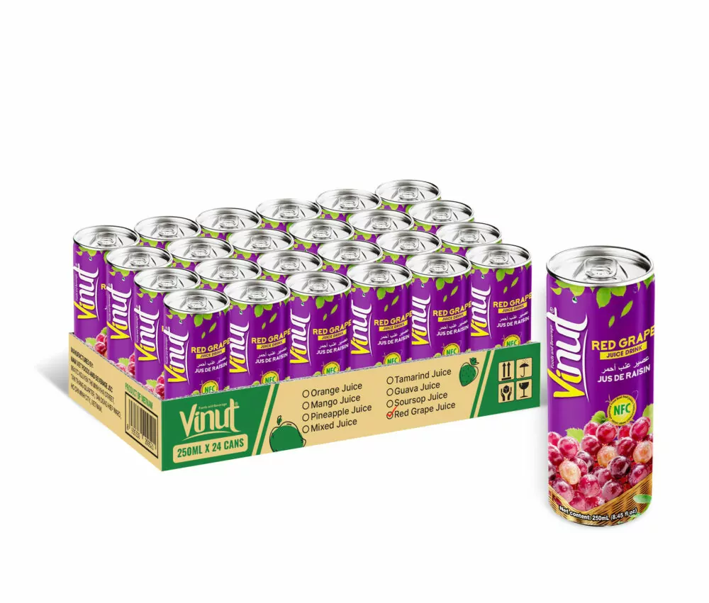 8.45 fl oz VINUT Red Grape Juice Drink - Image 2